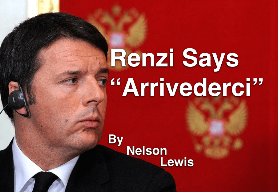 Renzi Says “Arrivederci”