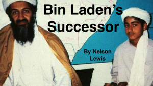 Bin Laden's successor by nelson lewis